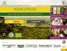 Tablet Screenshot of moema-espresso.com